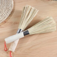 Wok Brush Traditional Bamboo Wooden Handle Kitchen Pot Pan Cleaner