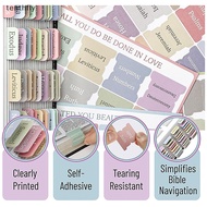 tenthfly Bible Book Tabs Bookmark Stickers Index Tabs Label Stickers Self-Adhesive Stationery Paper Tabs Study Supplies Accessories new