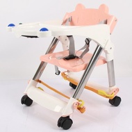 Baby Walker With Wheels Baby Walking Chair Baby Walker 6-18 Months Household Eating Chair Foldable Portable Seat Multifunctional Fully Wrapped Comfortable Cushion