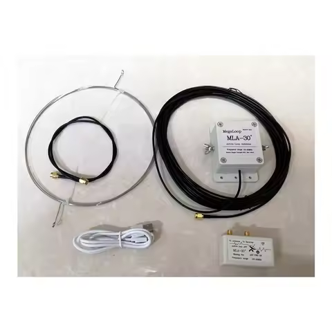 MLA-30+ Plus 0.5-30Mhz Ring Active Receive Antenna SDR Loop Antenna Low Noise Medium Short Wave Radi