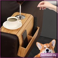 [baoblaze2] Couch Cup Holder Wooden Bedside Keys recliner Couch Caddys Sofa Armrest Bag