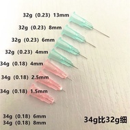 #一次性34g1. 5/2.5/32g4/6/8mm30g13mm4mm38 Small Needle Dot Glue Experiment Mini Needle; Disposable 34g1