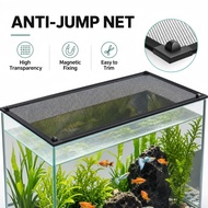 DIY Fish Tank Anti Jump Net Magnetic 2ft 4ft Anti Escape Cover For Stream Tank Aquarium Accessory