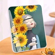 Resin block photo frame modern trim + printed size 8rp (20x30cm)