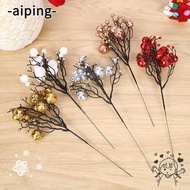 AIPING Artificial Flower Fruit, Christmas DIY Simulation Berry, Cute Gift Wreaths Scene Layout Props Cherry Plants Christmas Party Decoration