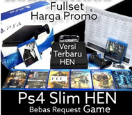 ps4 slim 1TB HEN versi terbaru 9.00 pes 2025+ 2 stik + FULL GAME