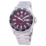 Orient RA-AA0003R Kamasu Mako Iii Automatic Red Dial Silver Stainless Steel Water Resistance Classic Men Watch
