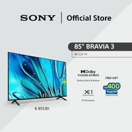 Sony 85" BRAVIA 3 | 4K HDR Processor X1 | 4K Ultra HD | High Dynamic Range (HDR) | Smart TV (Google 