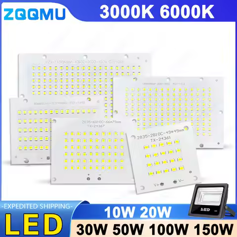 LED Beads Matrix Spotlight 10W 20W 30W 50W 100W 150W Led Chip Solar Outdoor Light Accessories High P
