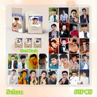 50ชิ้น/กล่อง EXO BAEKHYUN Sehun Photocards บัตรเลเซอร์อัลบั้มโลโมการ์ด Kpop โปสการ์ด