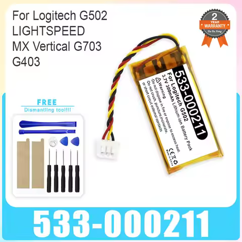 533-000211 533-000071 521630 Replacement Mouse Battery For Logitech G502 LIGHTSPEED MX Vertical G703