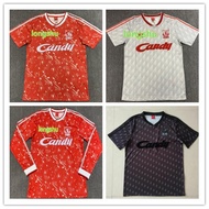Most popular 1989 91 Liverpool LFC Home away third Retro Soccer Jersey Shirt
