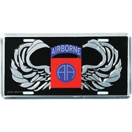 82nd Airborne License Plate, AA Wings