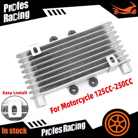 Motorcycle Oil Cooler Radiator 125ml Aluminum Fit Cooling Engine For Dirt Bike ATV 125CC-250CC Motor