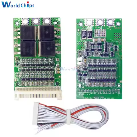 BMS 6S 7S 8S 9S 10S 11S 12S 13S 25A 4.2V Lithium Li-ion Lifepo4 Battery Charge Protection Board Life