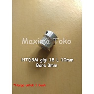 Timing Pulley HTD3M Gear 18 Teeth Bore 8mm HTD 3m 18T 8 mm Belt Width 10mm Pitch 3mm