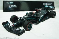 【特價現貨】1:18 Minichamps F1 2020 Mercedes W11 George Russell
