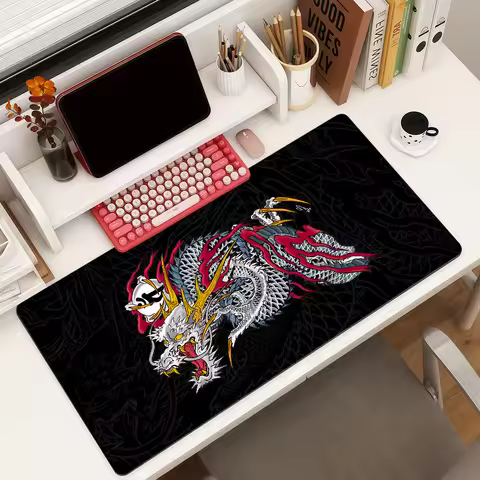 Y-Yakuza L-Like A D-Dragon Mouse Pad Large Non-Slip Waterproof Mat Stitched Edge Keyboard Pad for Ga