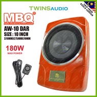 Car Active Subwoofer MBQ 10 inch / 8 Inch Underseat Subwoofer