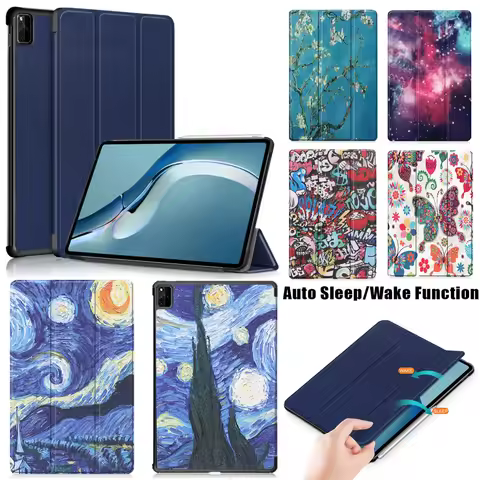 For Huawei MatePad Pro 12.6 inch Case WGR-W09 WGR-W19 WGR-AN19 WGRR-W09 Folio Stand PU Leather Sleep