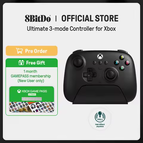8BitDo Ultimate 3-mode Gaming Controller for Xbox, Hall Effect Joysticks, Compatible Windows, and An