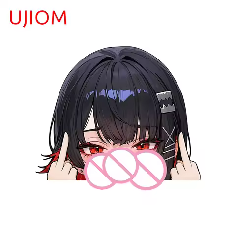 UJIOM Flip The Bird Peeker Zenless Zone Zero Ellen Joe Wall Sticker Exquisite Fashion Waterproof Pic