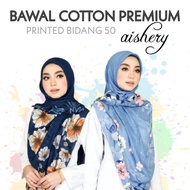 Tudung Bawal Cotton Premium Printed Bidang 50 (Borong)