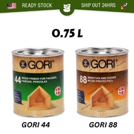 0.75L GORI 44/GORI 88 Wood Primer for Facades Fascias Pergolas Matt Paint Wood Protection Sealer for