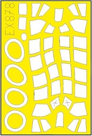 Edudo EDUEX878 1/48 T-Face Graman F4F-3 Wildcat Double-Sided Paint Mask Sticker for Eduard Plastic M