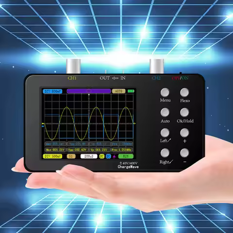 SCO2 Dual Channel Digital AUTO Oscilloscope PWM 50M 10Mhz Sampling Rate 2.5KSa/S Analog Bandwidth fo