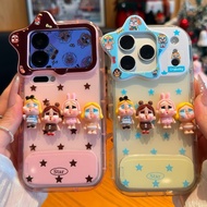 INS 3D Crybaby Phone Case with Bracke for IPhone 17 16 15 14 13 12 11 Pro ProMax Plus 17Air HuaWei C