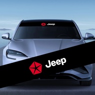 Car front windshield sticker front and rear decorative decal for jeep renegade grand cherokee xj wra