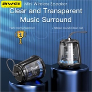 Awei Y666 Mini Portable TWS 3D Stereo Interconnection Speaker IPX6 Waterproof Sports Noise Cancellin