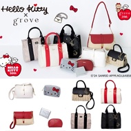 日本代購🇯🇵 grove x Hello Kitty x Lee 50週年紀念系列 手袋銀包手提袋化妝袋 Hand Bag Shoulder BagTote Bag Pouch Wallet 50th anniversary Sanrio