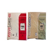 ENVELOPE 9x12.75” BROWN & WHITE