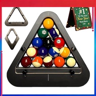 （NEW） Professional Pool Ball Rack Adjustable 8 9-Ball Triangle For Tournament Play Heavy Duty Billia