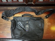 JOPEJ Vintage Black Leather Briefcase 中古 劍袋 公事包 棺材袋 真皮