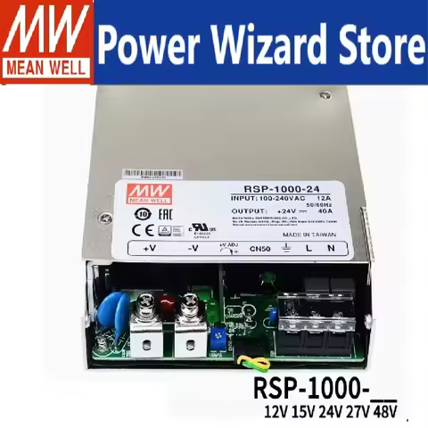 RSP-1000 MEAN WELL RSP-1000-12 RSP-1000-15 RSP-1000-24 RSP-1000-27 RSP-1000-48 High power laser PFC 