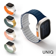 UNIQ  Apple Watch  42/44/45/49mm Revix EVO 雙色矽膠磁吸錶帶綠黃