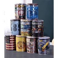 Iron Bucket Stool American Retro Bar Storage Stool Restaurant Wrought Iron Paint Bucket Household Ro