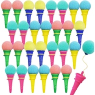 Juuxncgv 30PCS Ice Cream Shooters Toy,4 Inch Ice Cream Foam Ball Launcher,Mini Ice Cream Launcher Co
