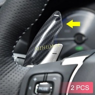 Carbon Fiber Look Steering Wheel Paddle Shifter Extension For Lexus IS200t IS250 IS300 IS350 IS500 N
