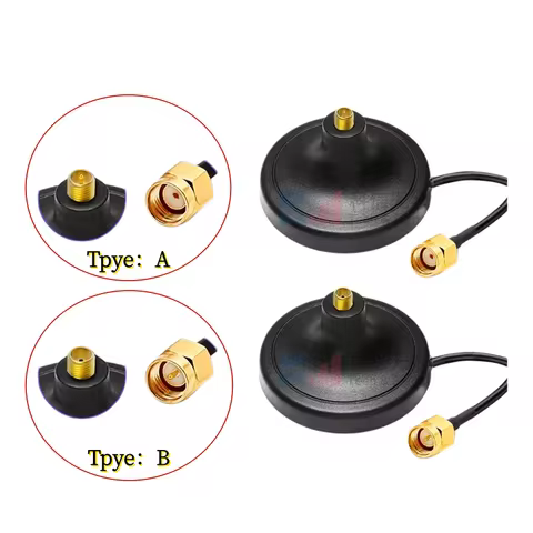 5G WiFi GSM 4G 433 Antenna Extension Cable Router Network Card Antenna Suction Cup Base RG174 Cable 