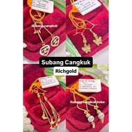 RICHGOLD JEWELS Subang CANGKUK emas 916 (Earing 916 gold)