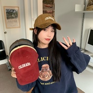 Deep Top Wide-Brimmed Letter Embroidered Baseball Cap Men Women Sunscreen Look Small Big Head Circum