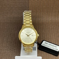 Orient RF-QA0009S10B Gold Tone Stainless Steel Quartz Contemporary Ladies Watch