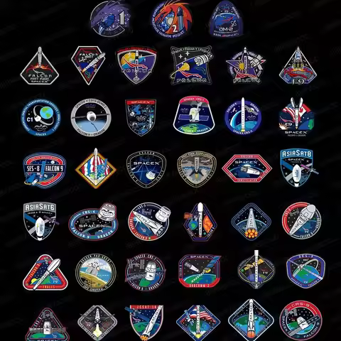 Us Air Force Space And Missile Space Crew Dragon Mission Dm-2 First Crewed Flight Sticker F9 Explore