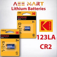 Original Kodak CR123A / CR2 3V Max Lithium Battery | 1pc ( 123LA )