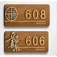 Acrylic House Number Customized Household House Number Customized Household Door Decoration House Nu