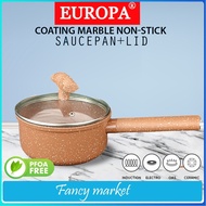EUROPA RED DOT SERIES PAN - EUROPA SAUCE PAN NON STICK ALUMINIUM 16CM & 18CM NON-STICK PAN